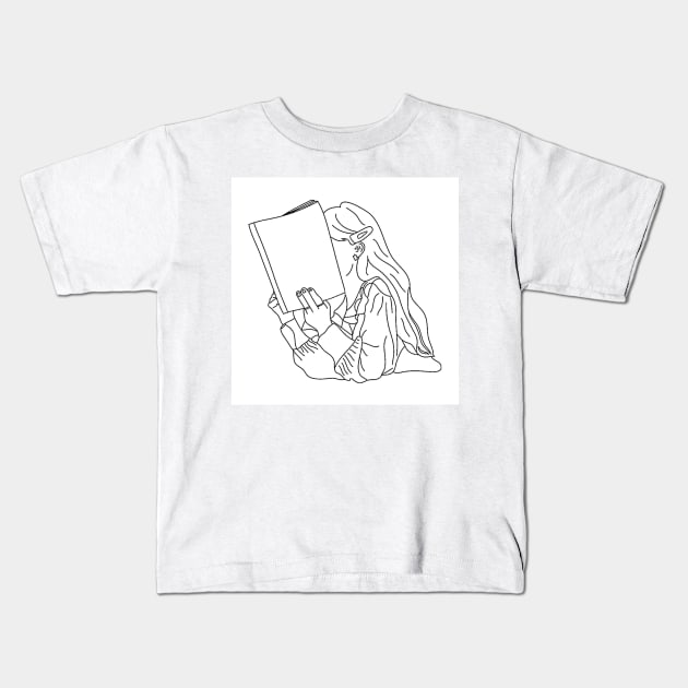 Nose in a book Kids T-Shirt by AmandaGJ9t3